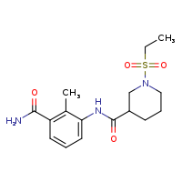 N-(3-carbamoyl-2-methylphenyl)-1-(ethanesulfonyl)piperidine-3-carboxamide