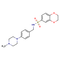 N-{[4-(4-methylpiperazin-1-yl)phenyl]methyl}-2,3-dihydro-1,4-benzodioxine-6-sulfonamide