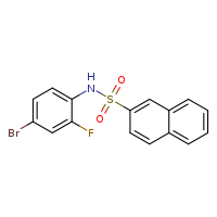 N-(4-bromo-2-fluorophenyl)naphthalene-2-sulfonamide