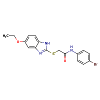N-(4-bromophenyl)-2-[(5-ethoxy-1H-1,3-benzodiazol-2-yl)sulfanyl]acetamide