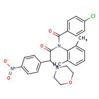 N-(4-chlorobenzoyl)-N-(2,6-dimethylphenyl)-2-(morpholin-4-yl)-2-(4-nitrophenyl)acetamide