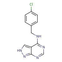 N-[(4-chlorophenyl)methyl]-2H-pyrazolo[3,4-d]pyrimidin-4-amine