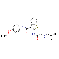 N-(4-ethoxyphenyl)-2-{2-[(2-methylpropyl)amino]acetamido}-4H,5H,6H-cyclopenta[b]thiophene-3-carboxamide