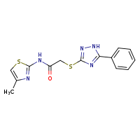 N-(4-methyl-1,3-thiazol-2-yl)-2-[(5-phenyl-1H-1,2,4-triazol-3-yl)sulfanyl]acetamide