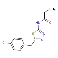 N-{5-[(4-chlorophenyl)methyl]-1,3,4-thiadiazol-2-yl}propanamide