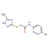 N-(5-bromopyridin-2-yl)-2-[(5-methyl-1H-1,2,4-triazol-3-yl)sulfanyl]acetamide