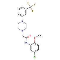 N-(5-chloro-2-methoxyphenyl)-2-{4-[3-(trifluoromethyl)phenyl]piperazin-1-yl}acetamide