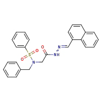 N-benzyl-N-({N'-[(E)-naphthalen-1-ylmethylidene]hydrazinecarbonyl}methyl)benzenesulfonamide