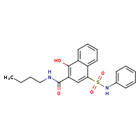 N-butyl-1-hydroxy-4-(phenylsulfamoyl)naphthalene-2-carboxamide
