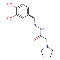 N'-[(E)-(3,4-dihydroxyphenyl)methylidene]-2-(pyrrolidin-1-yl)acetohydrazide