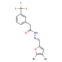 N'-[(E)-(4,5-dibromofuran-2-yl)methylidene]-2-[3-(trifluoromethyl)phenyl]acetohydrazide