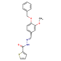 N'-[(E)-[4-(benzyloxy)-3-methoxyphenyl]methylidene]thiophene-2-carbohydrazide