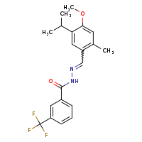 N'-[(E)-(5-isopropyl-4-methoxy-2-methylphenyl)methylidene]-3-(trifluoromethyl)benzohydrazide