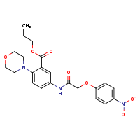 propyl 2-(morpholin-4-yl)-5-[2-(4-nitrophenoxy)acetamido]benzoate