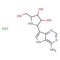 2-{4-amino-5H-pyrrolo[3,2-d]pyrimidin-7-yl}-5-(hydroxymethyl)pyrrolidine-3,4-diol hydrochloride
