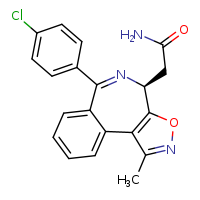 2-[(7S)-9-(4-chlorophenyl)-3-methyl-5-oxa-4,8-diazatricyclo[8.4.0.0²,?]tetradeca-1(14),2(6),3,8,10,12-hexaen-7-yl]acetamide