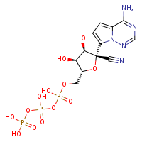 ({[(2R,3S,4R,5R)-5-{4-aminopyrrolo[2,1-f][1,2,4]triazin-7-yl}-5-cyano-3,4-dihydroxyoxolan-2-yl]methoxy(hydroxy)phosphoryl}oxy(hydroxy)phosphoryl)oxyphosphonic acid