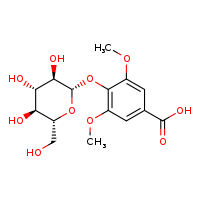 3,5-dimethoxy-4-{[(2S,3R,4S,5S,6R)-3,4,5-trihydroxy-6-(hydroxymethyl)oxan-2-yl]oxy}benzoic acid