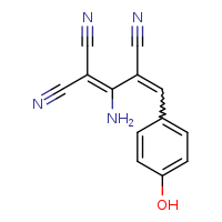 (3Z)-2-amino-3-[(4-hydroxyphenyl)methylidene]prop-1-ene-1,1,3-tricarbonitrile