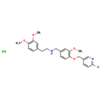 ({4-[(6-chloropyridin-3-yl)methoxy]-3-methoxyphenyl}methyl)[2-(3,4-dimethoxyphenyl)ethyl]amine hydrochloride