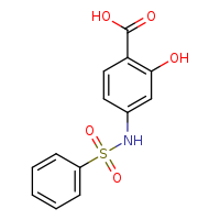 4-benzenesulfonamido-2-hydroxybenzoic acid