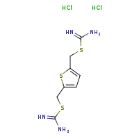 ({5-[(carbamimidoylsulfanyl)methyl]thiophen-2-yl}methyl)sulfanylmethanimidamide dihydrochloride