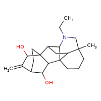 7-ethyl-5-methyl-12-methylidene-7-azahexacyclo[7.6.2.2¹?,¹³.0¹,?.0?,¹?.0¹?,¹?]nonadecane-11,14-diol