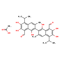 (-)-gossypol; acetic acid