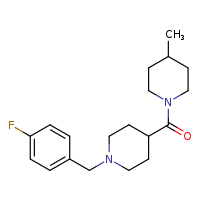 1-{1-[(4-fluorophenyl)methyl]piperidine-4-carbonyl}-4-methylpiperidine