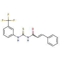 1-[(2E)-3-phenylprop-2-enoyl]-3-[3-(trifluoromethyl)phenyl]thiourea