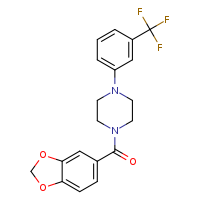 1-(2H-1,3-benzodioxole-5-carbonyl)-4-[3-(trifluoromethyl)phenyl]piperazine