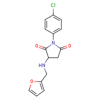 1-(4-chlorophenyl)-3-[(furan-2-ylmethyl)amino]pyrrolidine-2,5-dione