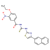 1-(4-ethoxy-3-nitrobenzoyl)-3-[4-(naphthalen-2-yl)-1,3-thiazol-2-yl]thiourea