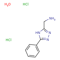 1-(5-phenyl-4H-1,2,4-triazol-3-yl)methanamine hydrate dihydrochloride