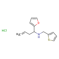 [1-(furan-2-yl)but-3-en-1-yl](thiophen-2-ylmethyl)amine hydrochloride