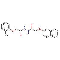 2-(2-methylphenoxy)-N'-[2-(naphthalen-2-yloxy)acetyl]acetohydrazide