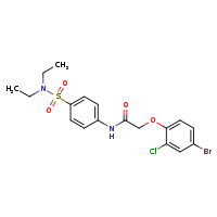 2-(4-bromo-2-chlorophenoxy)-N-[4-(diethylsulfamoyl)phenyl]acetamide
