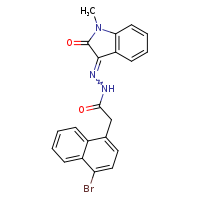 2-(4-bromonaphthalen-1-yl)-N'-[(3E)-1-methyl-2-oxoindol-3-ylidene]acetohydrazide