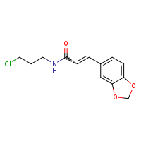 (2E)-3-(2H-1,3-benzodioxol-5-yl)-N-(3-chloropropyl)prop-2-enamide