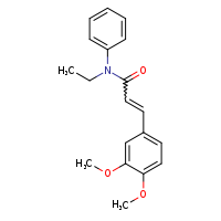 (2E)-3-(3,4-dimethoxyphenyl)-N-ethyl-N-phenylprop-2-enamide