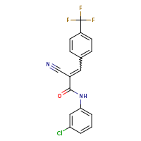 (2E)-N-(3-chlorophenyl)-2-cyano-3-[4-(trifluoromethyl)phenyl]prop-2-enamide