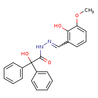 2-hydroxy-N'-[(E)-(2-hydroxy-3-methoxyphenyl)methylidene]-2,2-diphenylacetohydrazide