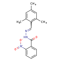2-nitro-N'-[(E)-(2,4,6-trimethylphenyl)methylidene]benzohydrazide