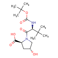 (2S,4R)-1-[(2S)-2-[(tert-butoxycarbonyl)amino]-3,3-dimethylbutanoyl]-4-hydroxypyrrolidine-2-carboxylic acid