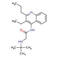 2-(tert-butylamino)-N-(3-ethyl-2-propylquinolin-4-yl)acetamide