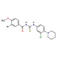 3-(3-bromo-4-methoxybenzoyl)-1-[3-chloro-4-(piperidin-1-yl)phenyl]thiourea
