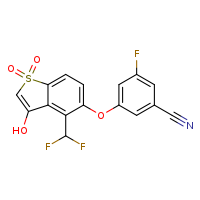 3-{[4-(difluoromethyl)-3-hydroxy-1,1-dioxo-1??-benzothiophen-5-yl]oxy}-5-fluorobenzonitrile