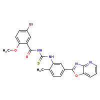 3-(5-bromo-2-methoxybenzoyl)-1-(2-methyl-5-{[1,3]oxazolo[4,5-b]pyridin-2-yl}phenyl)thiourea