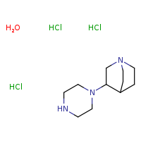 3-(piperazin-1-yl)-1-azabicyclo[2.2.2]octane hydrate trihydrochloride