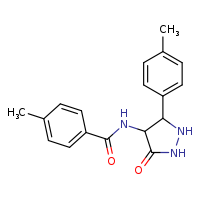 4-methyl-N-[3-(4-methylphenyl)-5-oxopyrazolidin-4-yl]benzamide